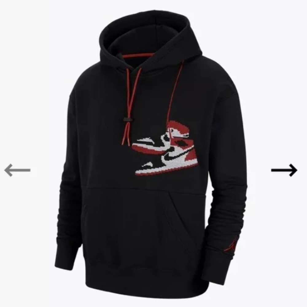 Nike Air Jordan Jumpman Holiday Hoodie Pullover Men’s Large CT3457-010 - Picture 9 of 9